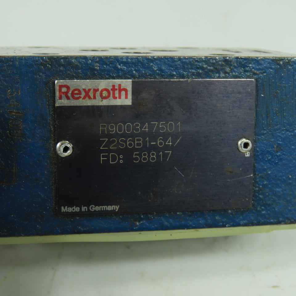 Rexroth Z2S6B1-64/ Twin Pilot Operated Check Valve Size 6
