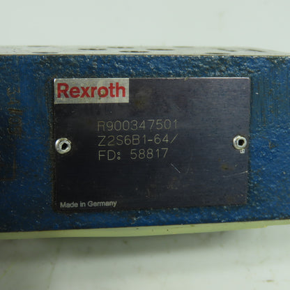 Rexroth Z2S6B1-64/ Twin Pilot Operated Check Valve Size 6