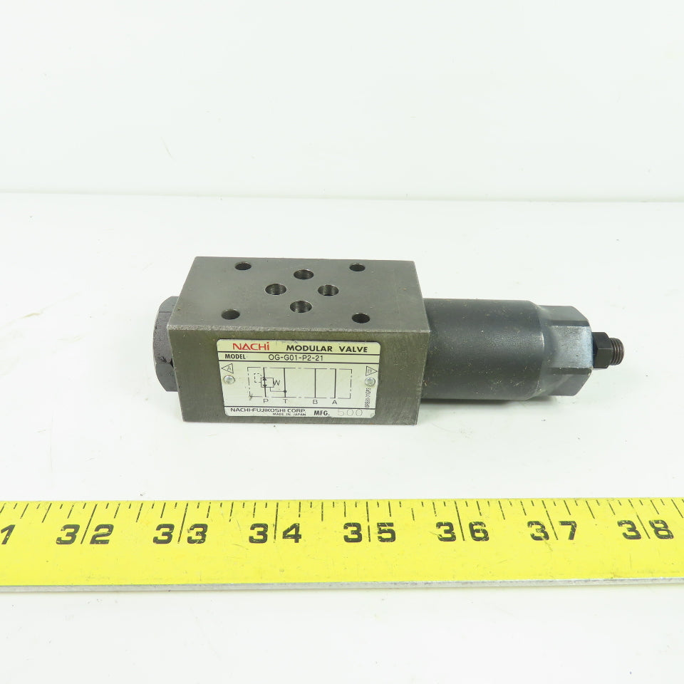 Nachi OG-G01-P2-21 Modular Relief Valve G01 Series