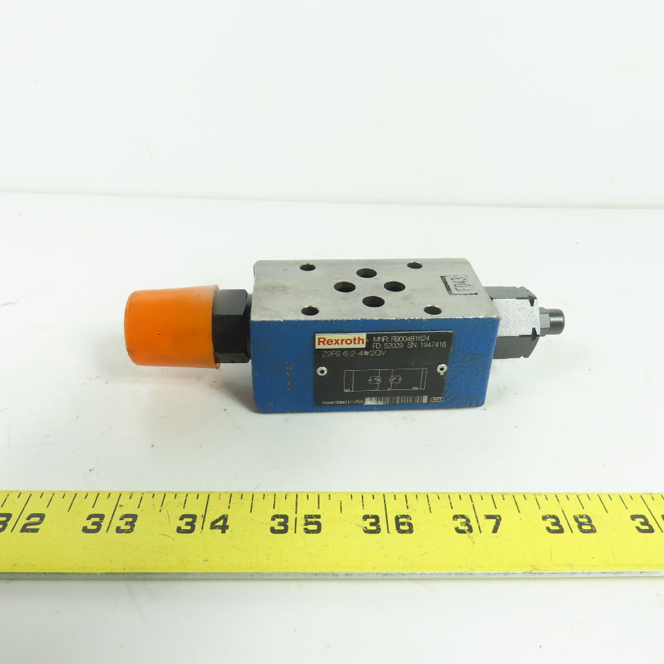 Rexroth R900481624 Z2FS 6-2-4X/2QV Twin Throttle Check Sandwich Plate Valve