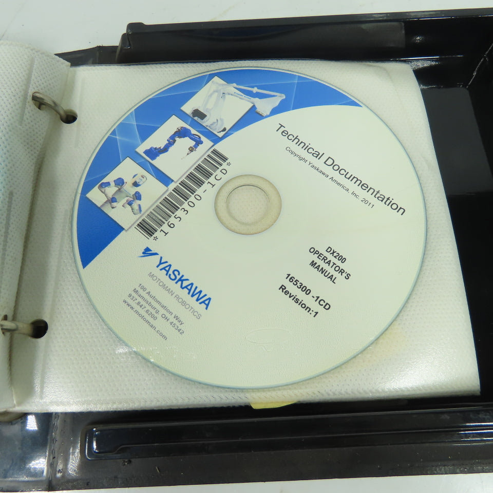 Yaskawa 165838-1CD DX200 Motoman Robotics Technical Documentation 10-Disc Set