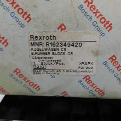 Rexroth R162349420 Size 25 Ball Carriage Runner Block