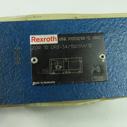 Rexroth R900582108 ZDR 10 DP2-54/150YM/12 Pressure Reducing Valve Size 10 150Bar