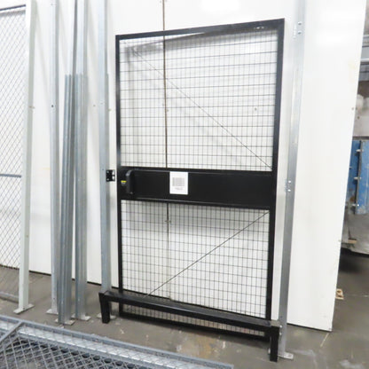 Folding Guard Wov-N-Wire Modular Steel Partition Wire Cage Room Kit 96"T W/Door