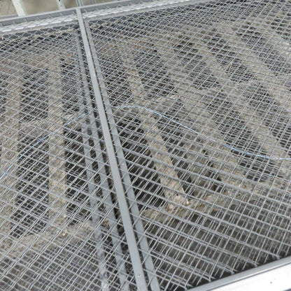 Folding Guard Wov-N-Wire Modular Steel Partition Wire Cage Room Kit 96"T W/Door