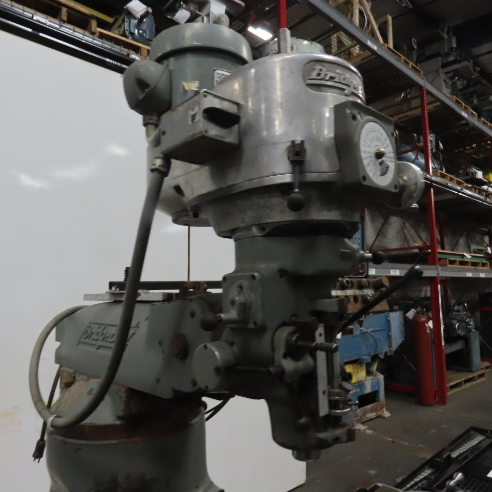 Bridgeport 1-1/2HP Vertical Milling Machine 3Ph 230/460V 1730 RPM W/ Powerfeed
