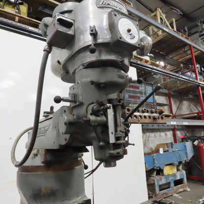 Bridgeport 1-1/2HP Vertical Milling Machine 3Ph 230/460V 1730 RPM W/ Powerfeed