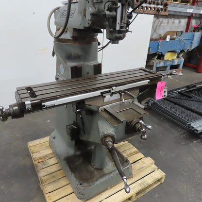 Bridgeport 1-1/2HP Vertical Milling Machine 3Ph 230/460V 1730 RPM W/ Powerfeed