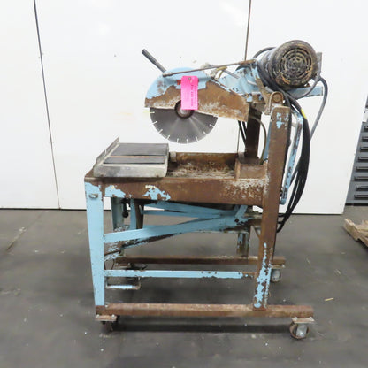 Target GM1453 5HP 14" Industrial Masonry Saw 230/460V 3Ph Tested