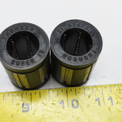 Thomson Super 12 Pair of Linear Ball Bushing Bearings with Seals