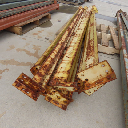 42" Shaved Pin/Teardrop Warehouse Pallet Racking Beam Upright Decking 12-Section