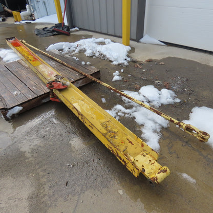 1000LB (1/2 Ton) Wall-Mount Overbraced Tie-Rod Jib Crane 12' Swing 134" Travel
