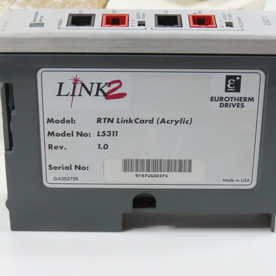 Parker Eurotherm L5311 Link2 RTN Link Card (Acrylic) Rev 1.0