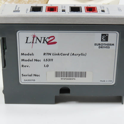 Parker Eurotherm L5311 Link2 RTN Link Card (Acrylic) Rev 1.0