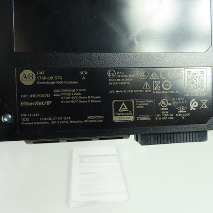 Allen-Bradley 1756-L905TS ControlLogix 5590 Controller EtherNet/IP Ser A