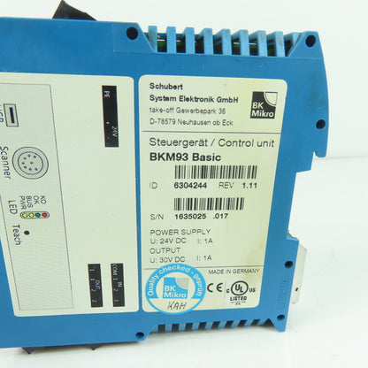 BK Mikro 6304244 BKM93 Basic Tool Detection Control Unit 24VDC