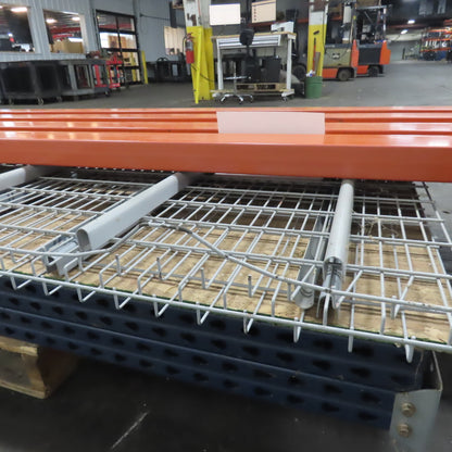 1-Section 8'T x 48"W x 12'L Shaved Pin/Teardrop Warehouse Pallet Racking 2-Shelf