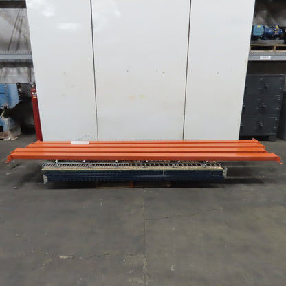 1-Section 8'T x 48"W x 12'L Shaved Pin/Teardrop Warehouse Pallet Racking 2-Shelf