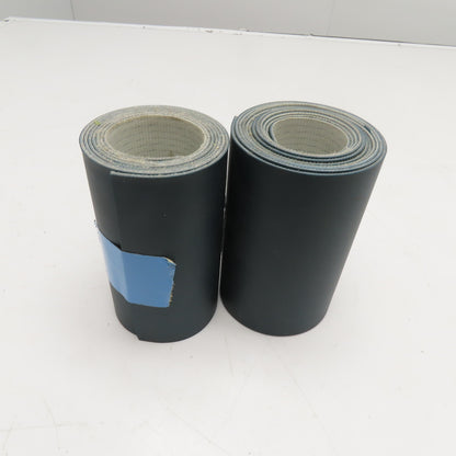 150mm Wide Smooth Top 2 Ply 2mm Thick Conveyor Belt 98" & 63" Lot Of 2