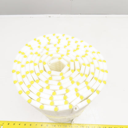 13-3/4" Wide Straight Running Plastic Conveyor Table Top Mat Top Chain 11'10"