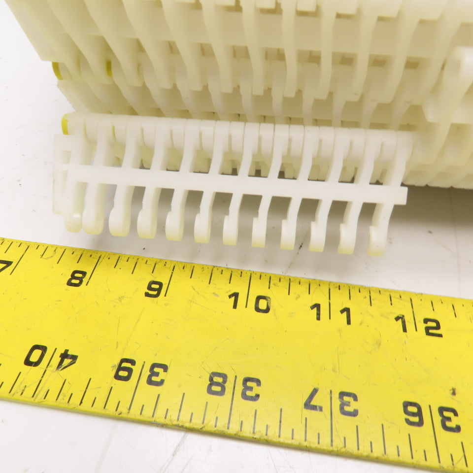 13-3/4" Wide Straight Running Plastic Conveyor Table Top Mat Top Chain 11'10"
