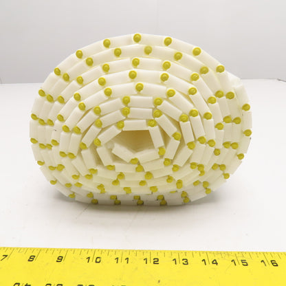 13-3/4" Wide Straight Running Plastic Conveyor Table Top Mat Top Chain 11'10"
