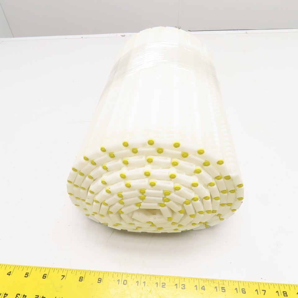 13-3/4" Wide Straight Running Plastic Conveyor Table Top Mat Top Chain 11'10"