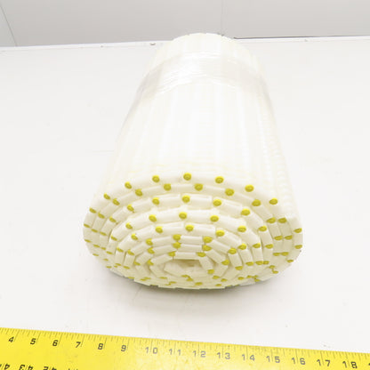 13-3/4" Wide Straight Running Plastic Conveyor Table Top Mat Top Chain 11'10"