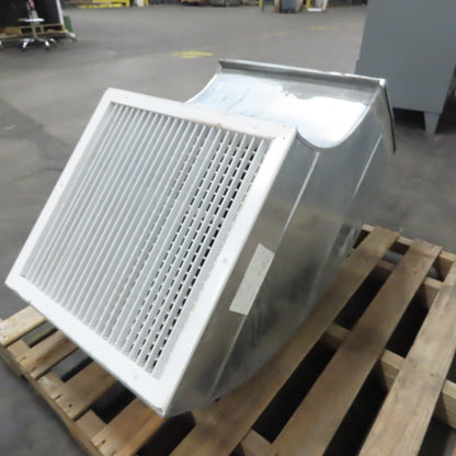 CNSLMR 5 SL H 20"x20" To 20x14" Galvanized HVAC Duct 90° Elbow 24 Gauge