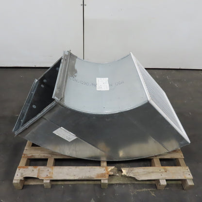 CNSLMR 5 SL H 20"x20" To 20x14" Galvanized HVAC Duct 90° Elbow 24 Gauge