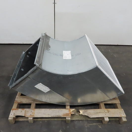 CNSLMR 5 SL H 20"x20" To 20x14" Galvanized HVAC Duct 90° Elbow 24 Gauge