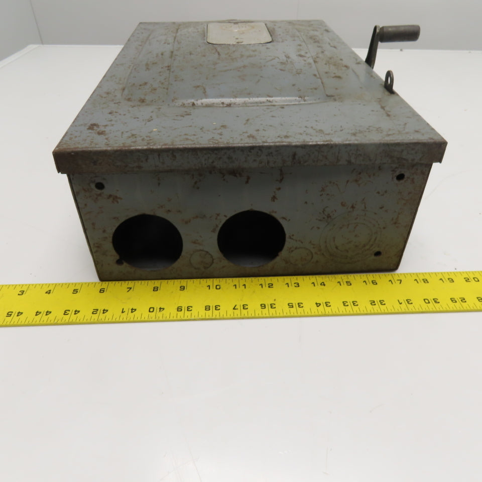 Arrow Hart 24228 Type HD 100A 3 Pole Fused Safety Disconnect 240VAC