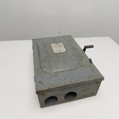 Arrow Hart 24228 Type HD 100A 3 Pole Fused Safety Disconnect 240VAC