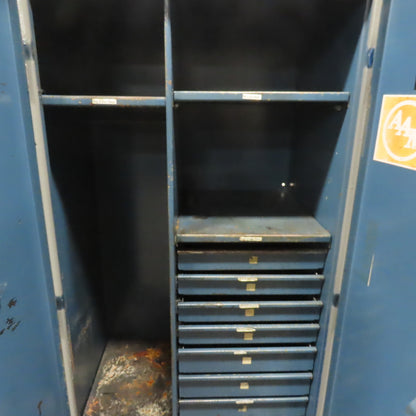 Stronghold Industrial Storage Locker Cabinet 36" x 24" x 78" W/ 7 Drawers