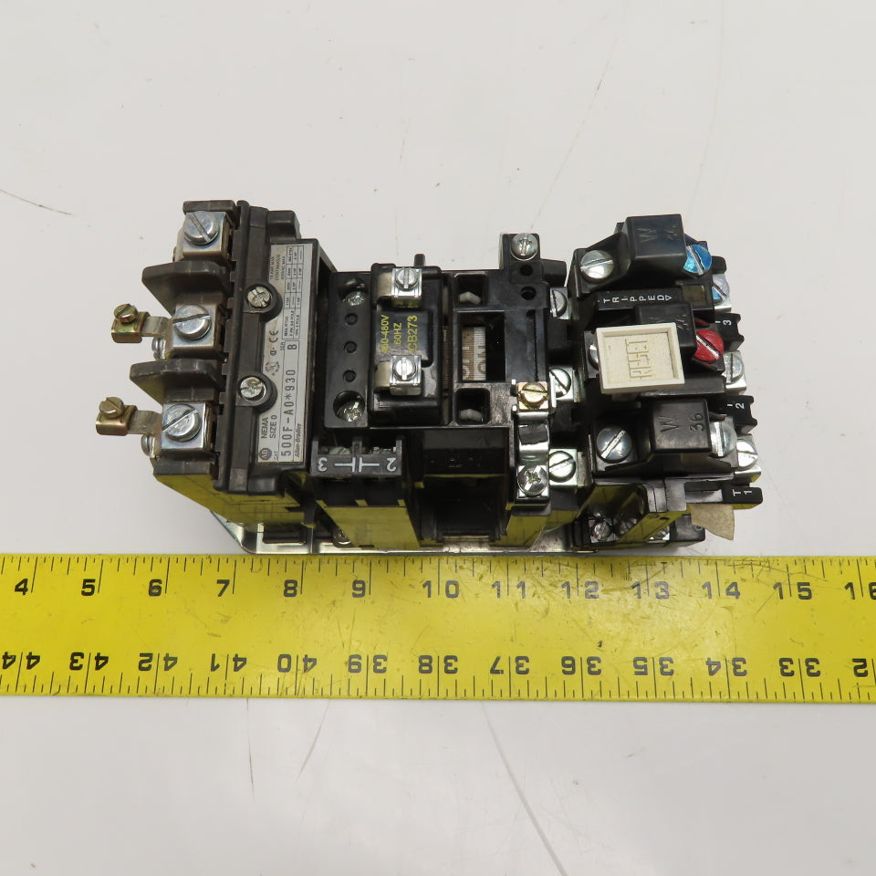 Allen-Bradley 500F-AO*930 NEMA Size 0 Magnetic Motor Starter 460-480V 60Hz