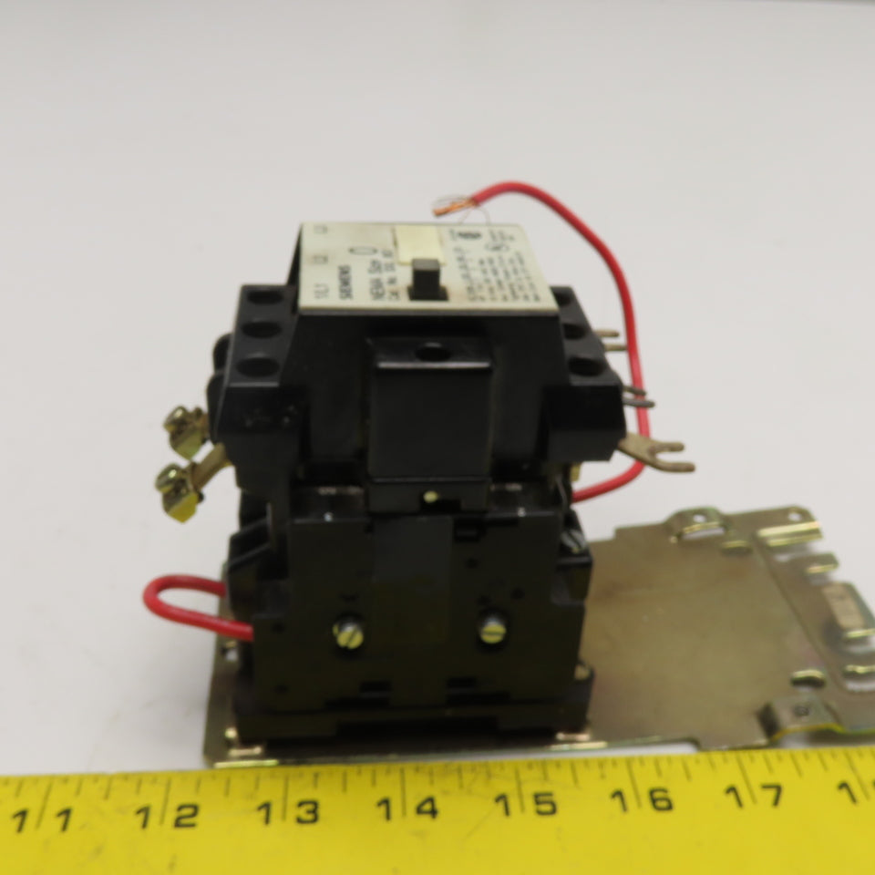 Siemens SXL BO NEMA Size 0 Magnetic Contactor 120V 60Hz 18A No Overload