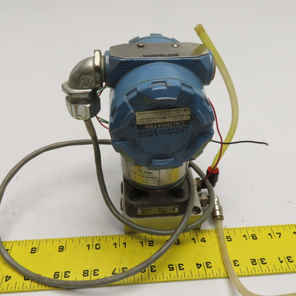 Rosemount 3051 CD1M52A 1A Smart Pressure Transmitter 2000 PSI 1.0-5.0V Output