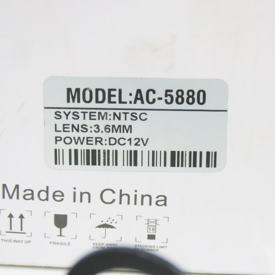 AHD AC-5880 Car Truck Backup Camera NTSC 12V DC 3.6mm Lens W/ 15m Cable