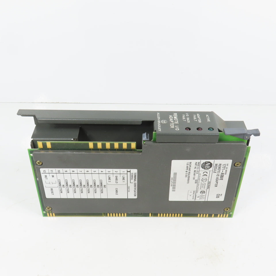Allen Bradley 1771-ASB/E 96218071 Remote I/O Adapter Module Rev C05 (Clean)