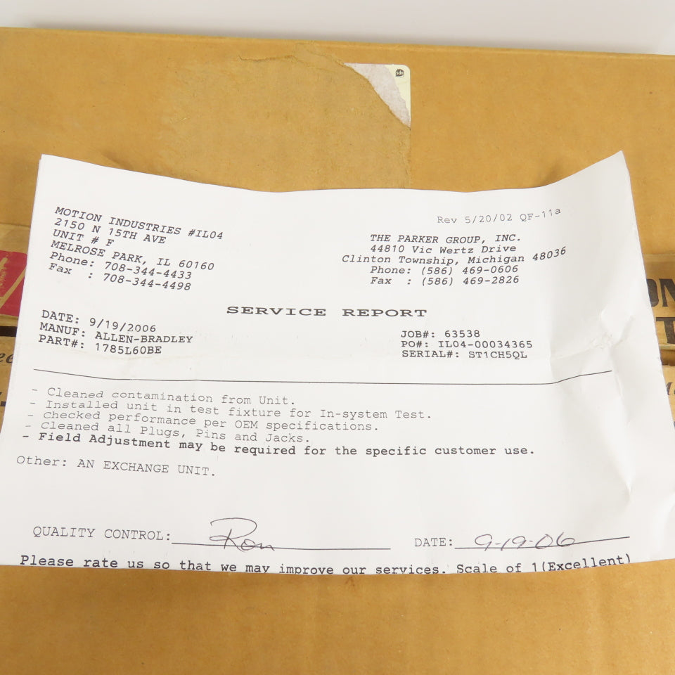 Allen Bradley 1785-L60B/E PLC-5/60 Processor Module Rev K01 Refurbished & Tested