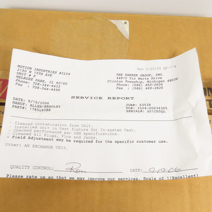 Allen Bradley 1785-L60B/E PLC-5/60 Processor Module Rev K01 Refurbished & Tested
