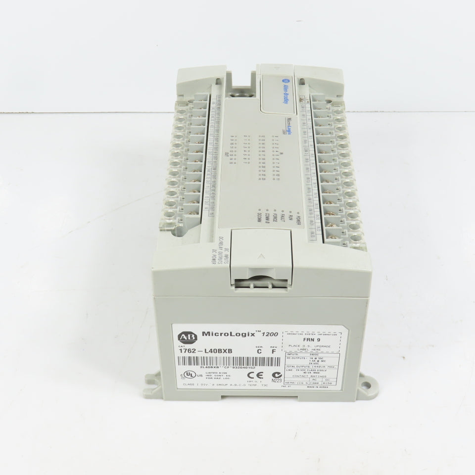 Allen Bradley 1762-L40BXB Ser C Rev F FRN 9 MicroLogix 1200 Controller PLC