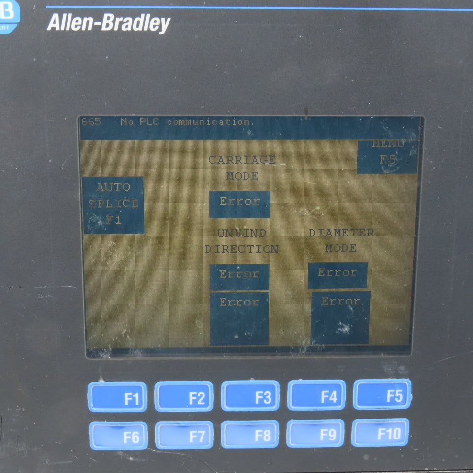 Allen Bradley 2711-B6C1 Ser B FRN 4.21 PanelView 600 Interface Display Tested