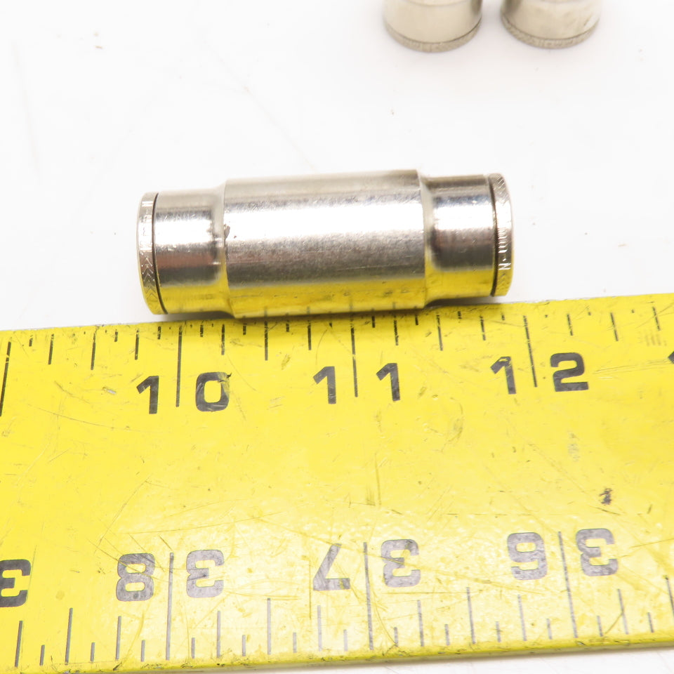 12mm Push To Connect Zinc Coated Brass Coupling Fitting Lot Of 3