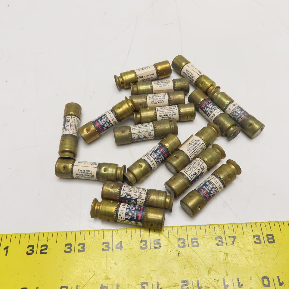 Bussmann FRN-R 1-6/10 Dual-Element Time-Delay Class RK5 Fuses 250V 1.6A Lot/ 17