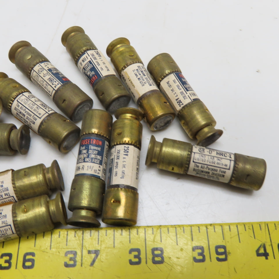 Bussmann FRN-R 1-6/10 Dual-Element Time-Delay Class RK5 Fuses 250V 1.6A Lot/ 17