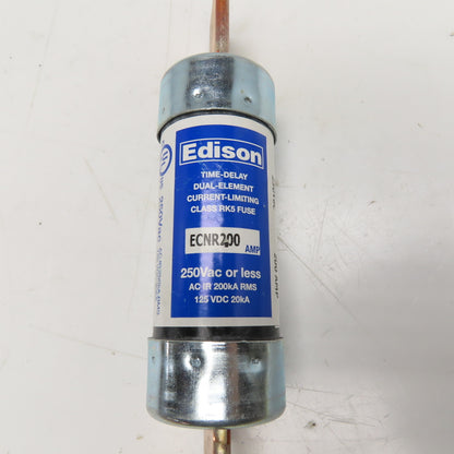 Edison ECNR200 200A Time-Delay Dual-Element Current-Limiting Class RK5 Fuse 250V