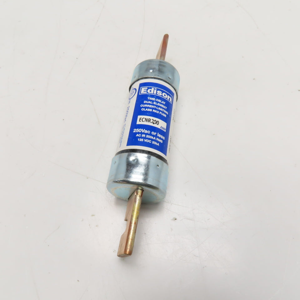 Edison ECNR200 200A Time-Delay Dual-Element Current-Limiting Class RK5 Fuse 250V