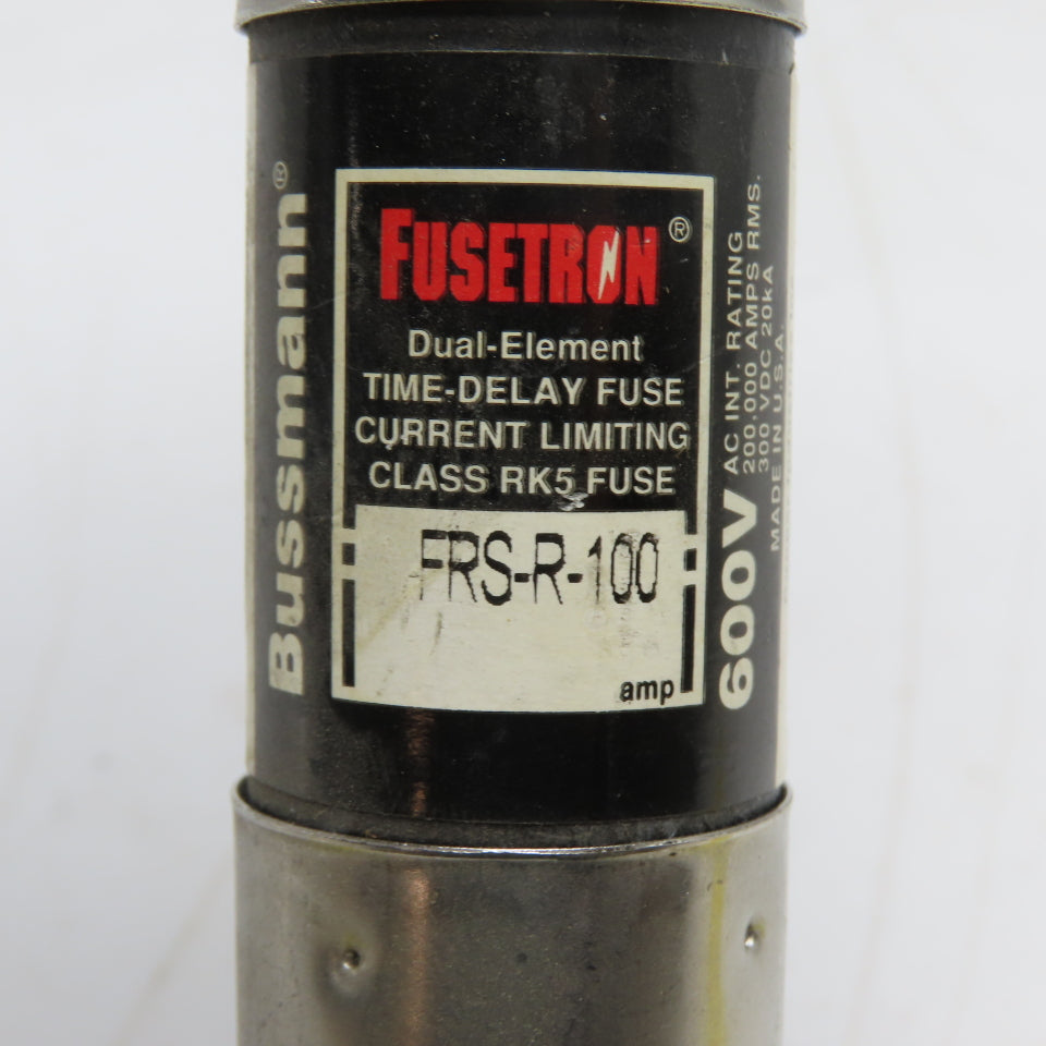 Bussmann FRS-R-100 100A Dual-Element Time-Delay Current-Limiting Class RK5 600V