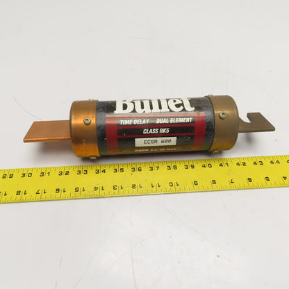 Edison ECSR 600 600A Bullet Time-Delay Dual-Element Class RK5 Fuse 600VAC